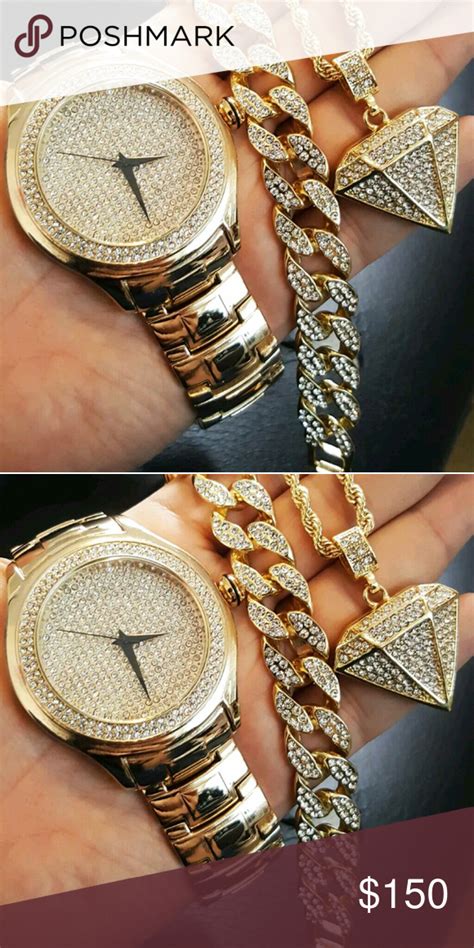 watch iced out in peridot.